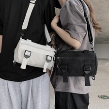 Fashion Shoulder Bag Women Men Canvas Zipper Bags Girl Crossbody Bags