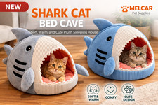 2 Pack Shark Cat/Dog Bed Cave