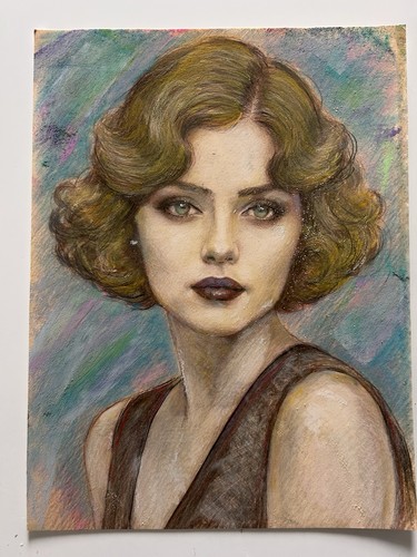 Original female portrait - original,