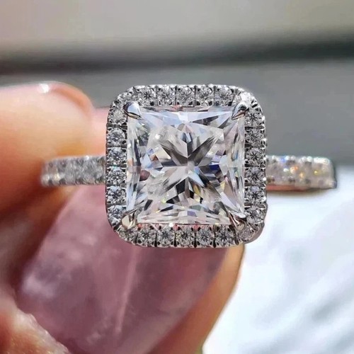 3ct princess cut lab - 3ct, princess-cut
