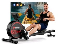 Rowing Machine, MOSUNY Magnetic Rowing Machines for Home Gym with 16 Levels