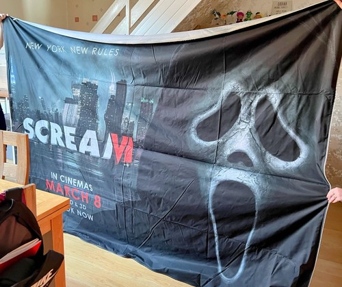 Scream cinema cloth - cinema, vinyl