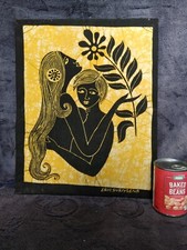 Large Vintage Erotic Batik