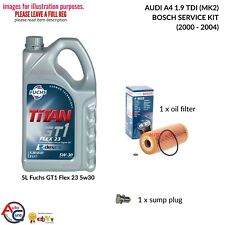 AUDI A4 1.9 TDI 00-04 BOSCH SERVICE KIT (MK2) DIESEL 5L FLEX 23 + OIL FILTER