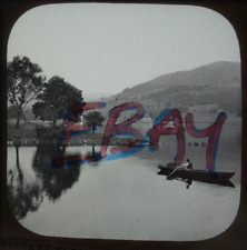 Old magic lantern slide Lake