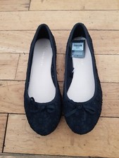Ladies Women Black Canvas  Fabrics  Slipon Primark Flat Loafer Shoes ...