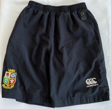 British Lions Rugby Shorts Canterbury South Africa Tour Blue Mens Small S