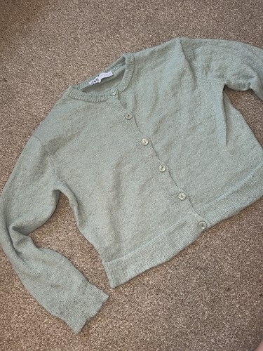 Zara sage green mohair - sage, blend