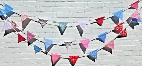 10m fabric bunting flags - bunting, 36