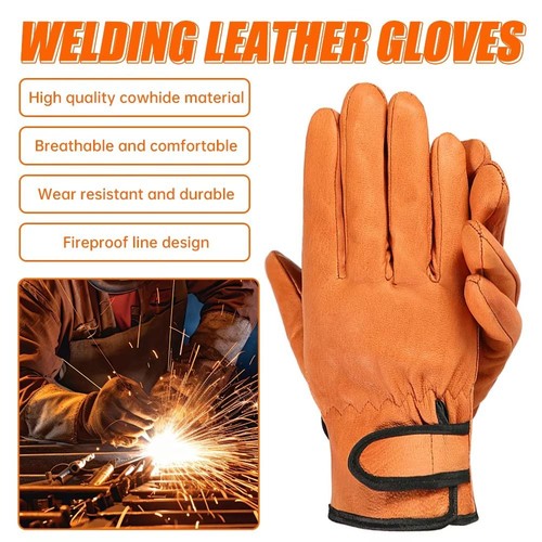 Work gloves cowhide leather - work,