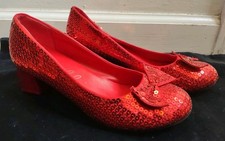 ELLIE Sequined Red Shoes