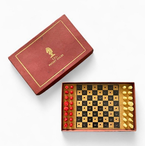 Vintage tsl pocket chess - vintage, set