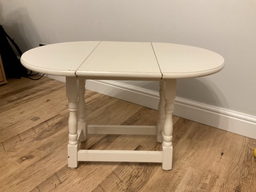 Drop leaf small painted table - drop,