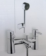 Wickes Asmara Bath  Shower Mixer with Tap Chrome Finish