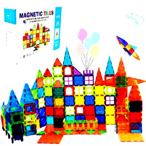 Magnetic tiles 100 - tiles, 100-piece