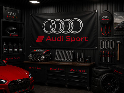 Audi sport banner 3x5ft - audi,