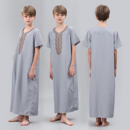 Short sleeve thobe islamic - thobe,