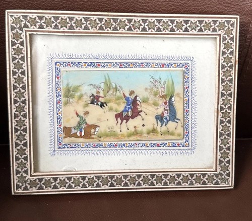 Persian miniature painting - miniature, on
