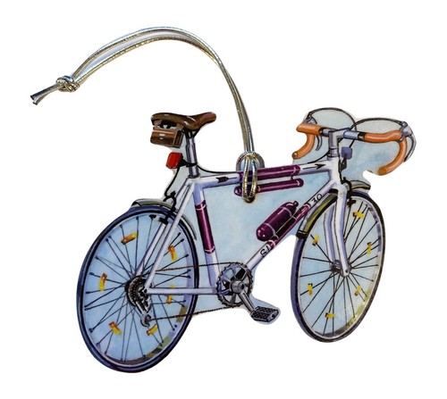 Racing bicycle christmas tree - christmas,