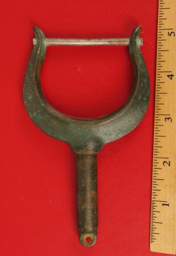 Antique bronze single oarlock - antique,