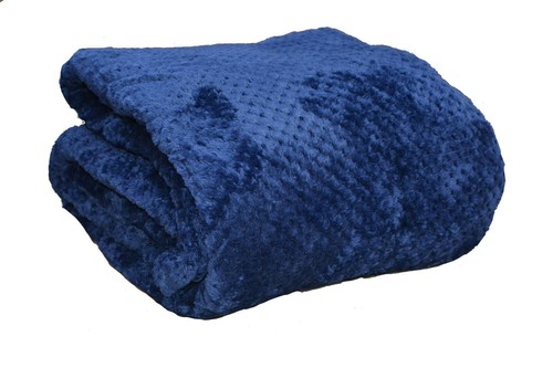 Navy dark blue waffle - blue,