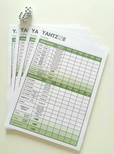 Yahtzee score sheets 384