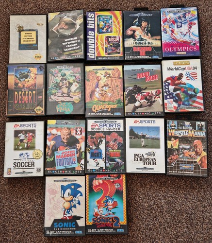 Sega megadrive game bundle - megadrive, x
