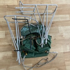 Jim Blackburn Welded Aluminium Pannier Racks and Karrimor Bar Bag Vintage 1980s 