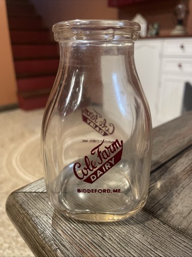 Milk bottle half pint cole - milk,