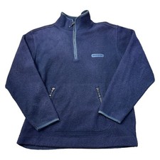 Vintage Kickers Fleece Jumper 1/4 Zip Pullover Retro 90s Blue Sweater Mens Small