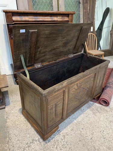 Vintage elm blanket box - vintage,