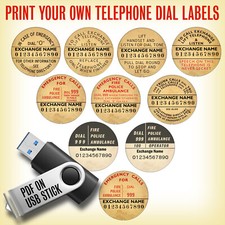 Editable telephone dial - telephone,