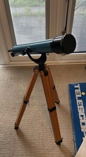 Astral 100 Telescope with Wooden Tripod Base Humbrol Vintage