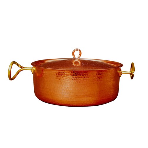 Copper pot with - with, heavy-duty