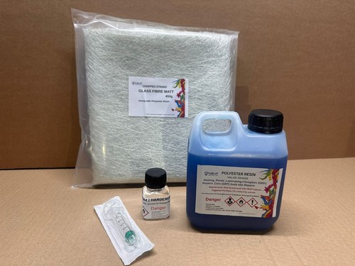 Fibreglass repair kit 1kg - fibreglass,