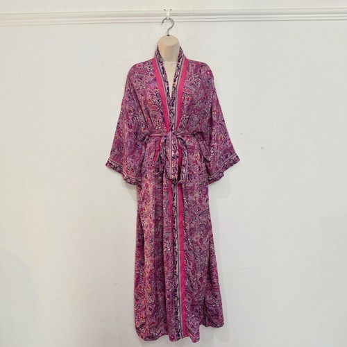 Long kimono robe pink - |, &