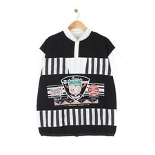 80s Vintage Baseball Jersey Top Softball Retro Short Sleeve Cotton Size L