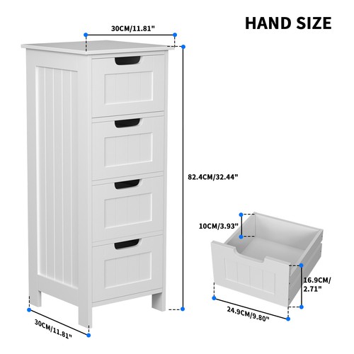 New white bathroom - white, tall