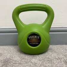 Phoenix Fitness 4kg Lime Green Kettlebell Gym Exercise Training