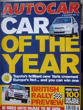 AUTOCAR 99/11/17 FIAT PUNTO PORSCHE 911 GT3 TOYOTA YARIS VOLVO S80 BRITISH RALLY