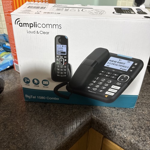 Big button corded telephone - big,