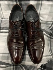 Barker Oxford Winsford Burgundy shoes - Size UK 9-Goodyear Welted sole.