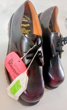 Rare Vintage Dr Martens Oxblood Safety Shoes Steel Toe Burgundy New Size 10 UK