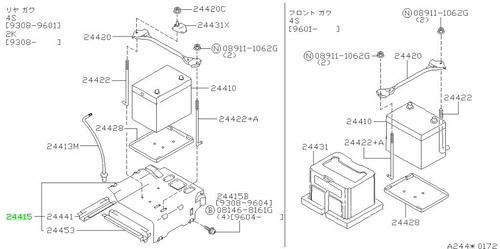 Bracket battery for - battery, for:
