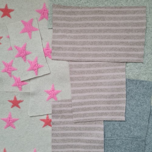 100 cashmere felted fabric - felted,