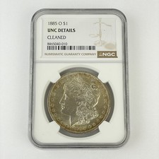 United States 1885 O Silver