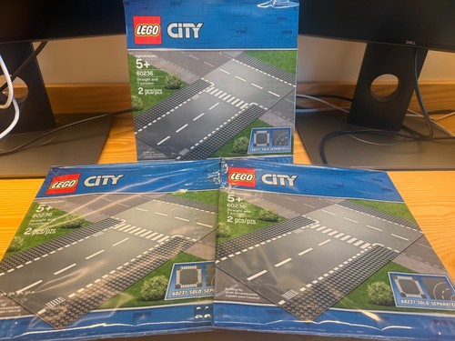 Lego city road plates straight - city,