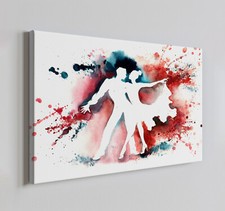 Tango Dancers Watercolour