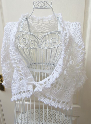 Vintage crochet cape - cape, one