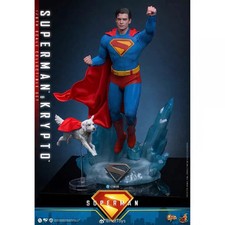 IN STOCK New Hot Toys MMS812 Super Man Superman & Krypto 1/6 Action Figure